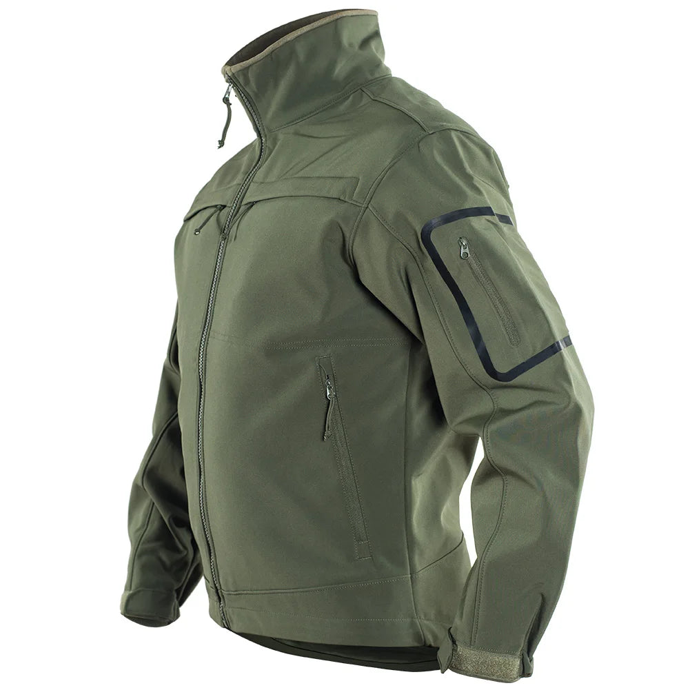 Giacca Tattica In Pile Mimetico Militare Da Uomo Softshell Impermeabile Per Safari Dell Esercito Invernale