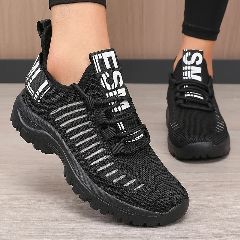 Scarpe Da Corsa In Mesh Traspiranti 2025 Per Donne Leggere Con Suola Imbottita Per Allenamento All Aperto E Palestra