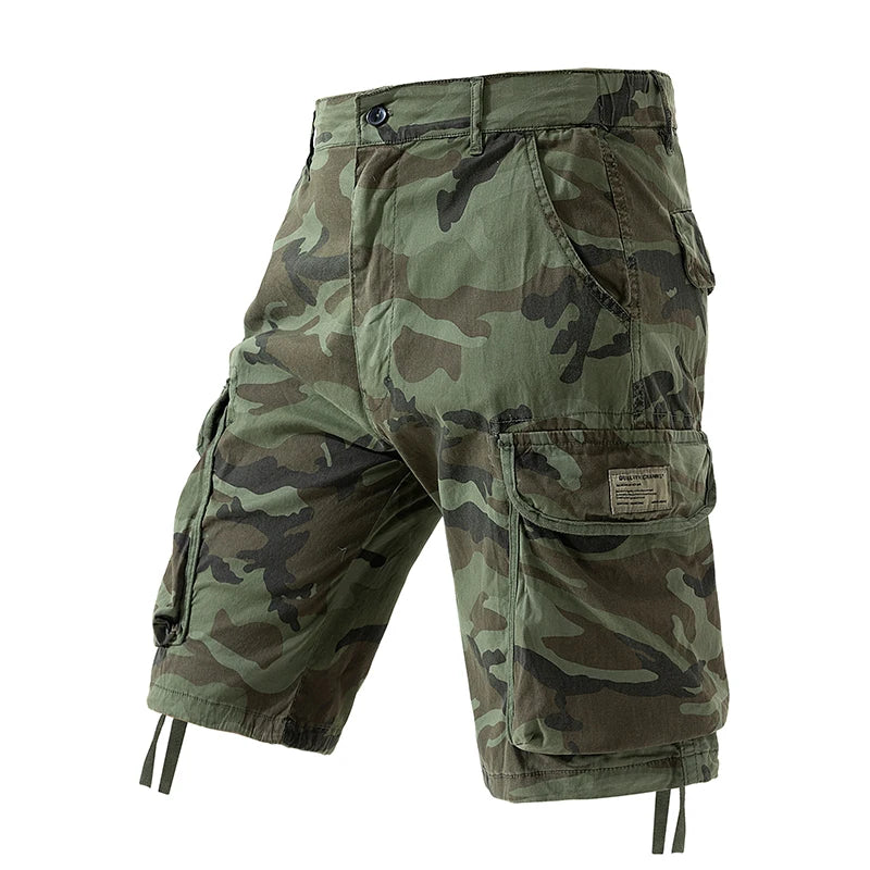Pantaloncini Cargo Estivi Da Uomo In Cotone Con Tasche Multitasche Per Spiaggia E Tempo Libero Casual Primavera