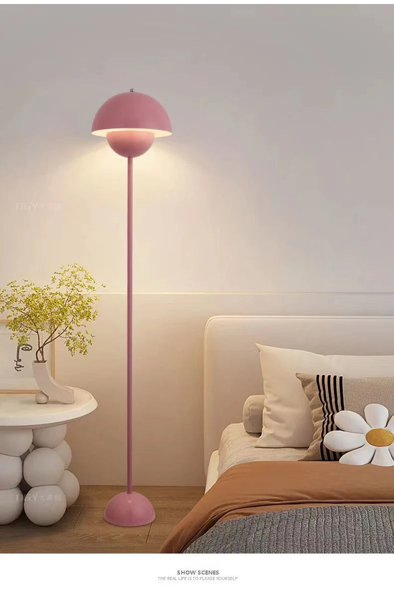 Lampada Da Terra A Forma Di Fungo Con Bocciolo Di Alta Qualità In Stile Classico Con Attacco E27 Per Soggiorno E Letto