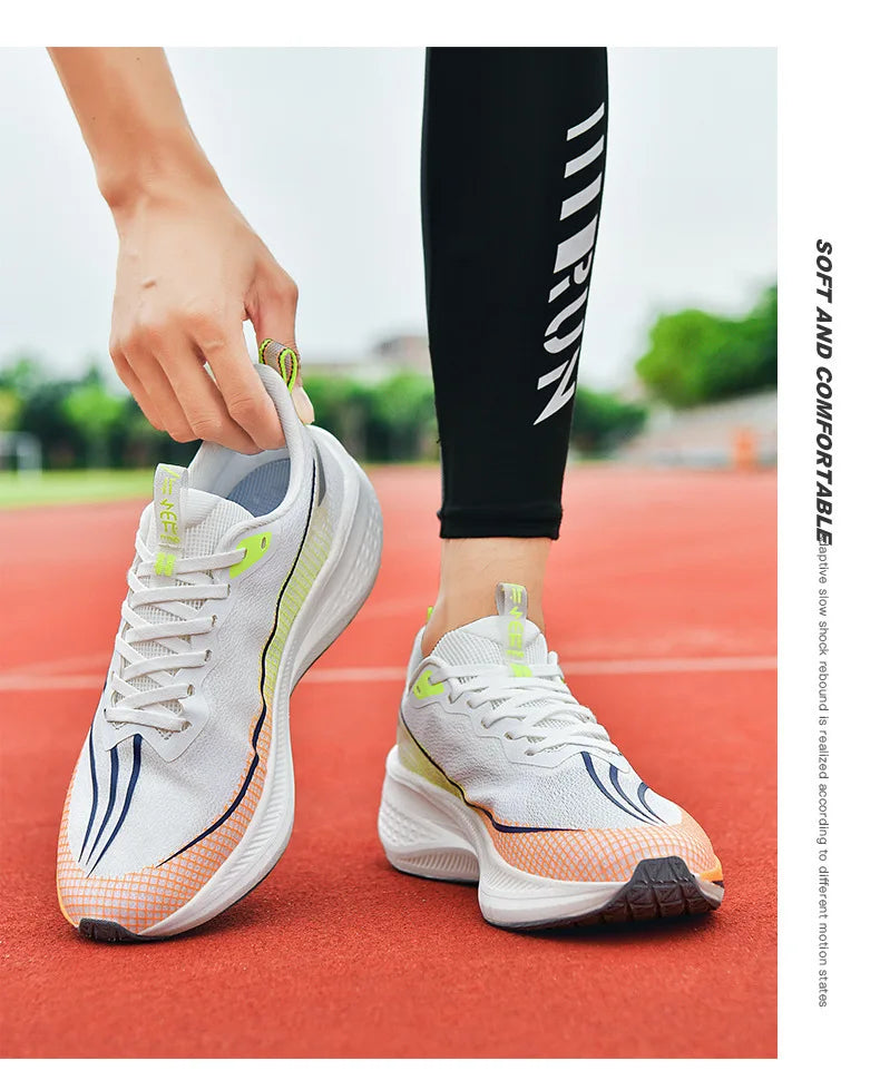 Scarpe da Corsa Sound Friction Rabbit 7PR con Piastra in Carbonio Traspiranti Leggere Sneakers Casual Unisex