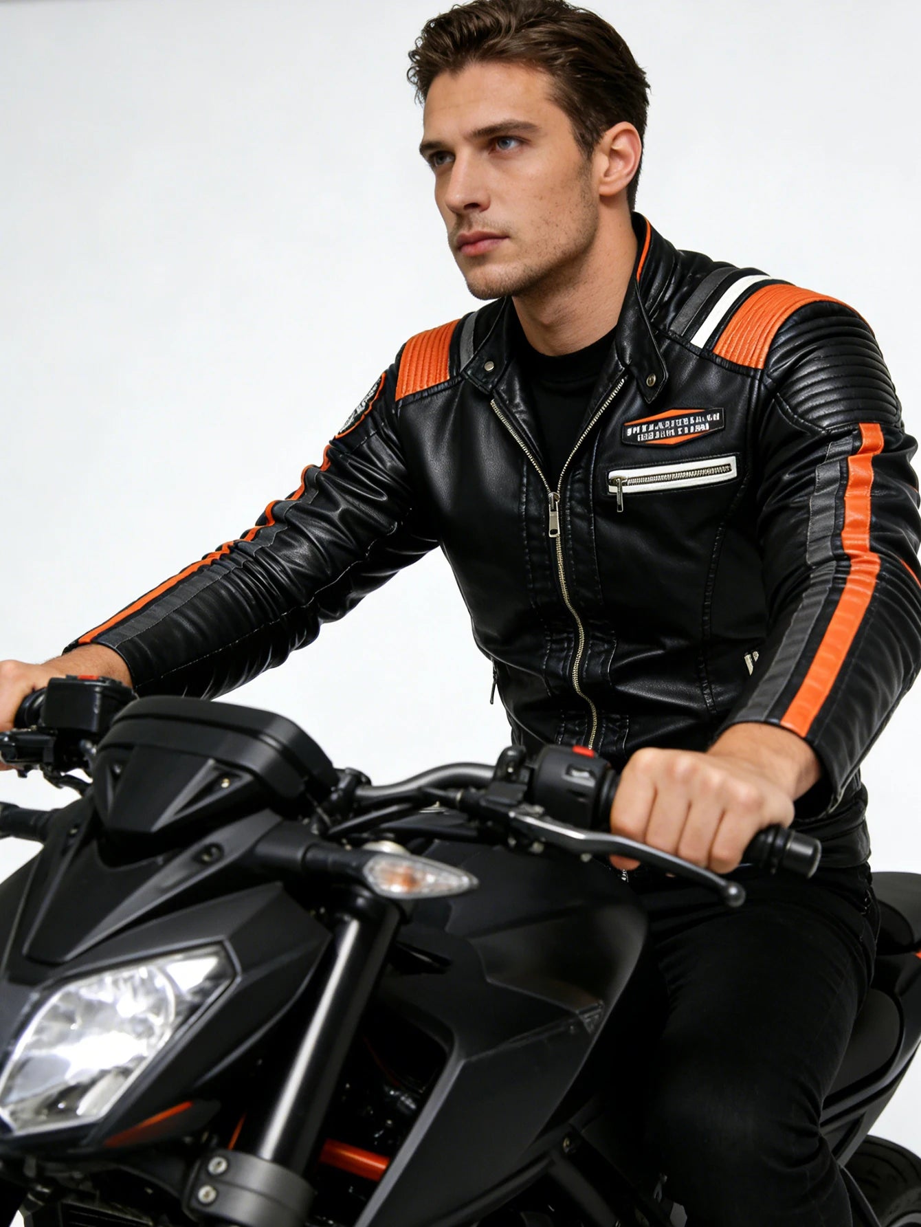 Giacca Da Moto Da Uomo In Ecopelle Impermeabile Antivento PU Bomber Vintage Di Alta Qualità