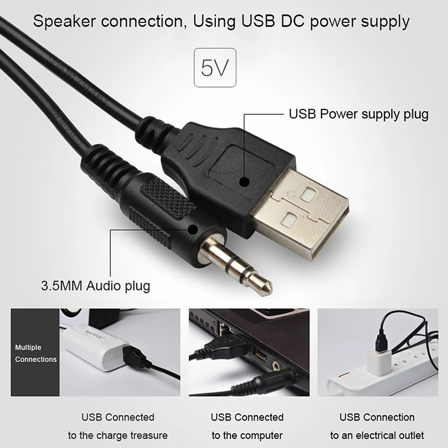 D-202 Altoparlante Cablato Per Computer Con Bassi E Suono Stereo Sound Box Per Desktop Laptop Tablet