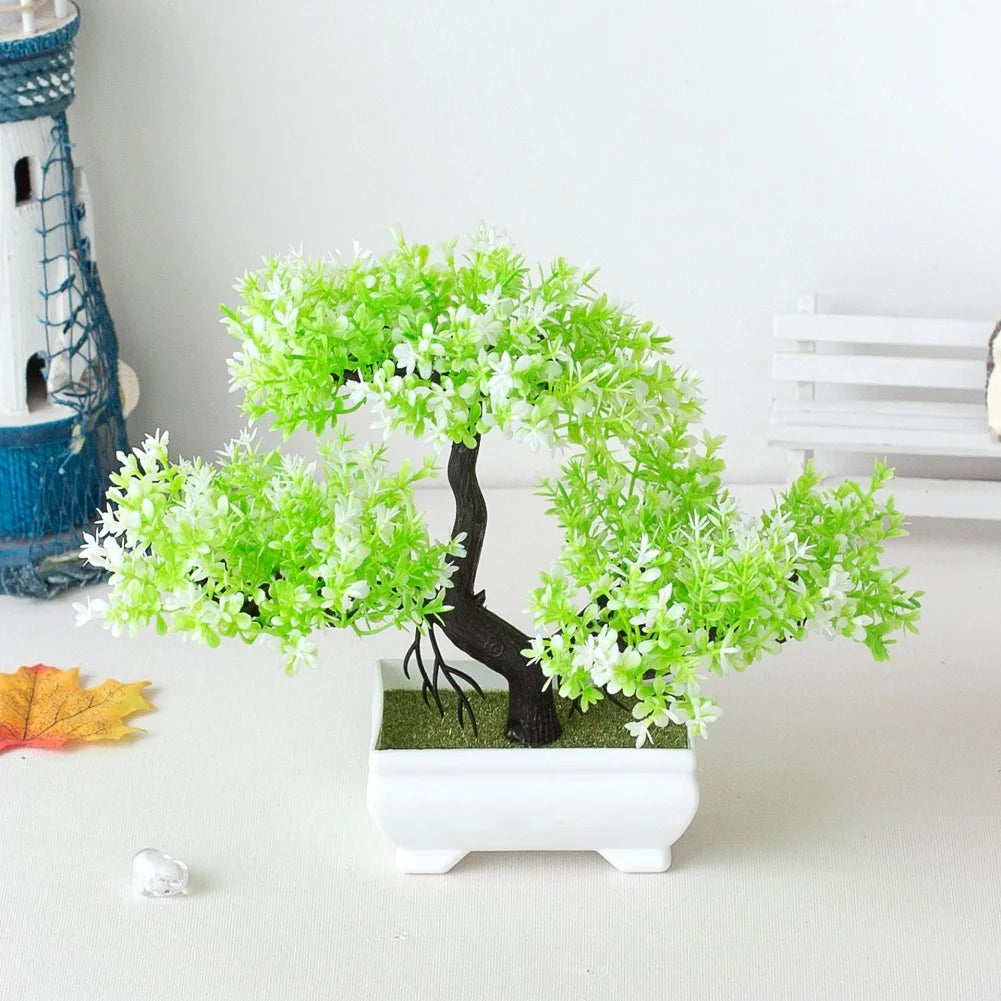 Piante Artificiali Bonsai Piccolo Albero In Vaso Con Fiori Decorativi Per Tavolo Casa Giardino E Decorazione Per Hotel