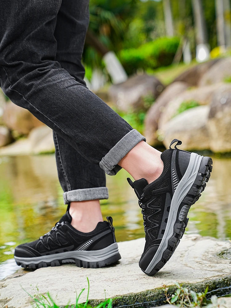 Scarpe Da Trekking Grandi Da Uomo Per Lavoro All Aperto Comode E Resistenti All Usura Sneakers Casual Traspiranti