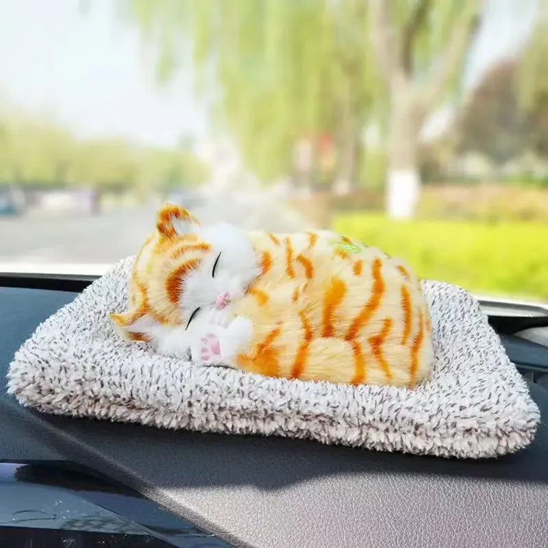 Peluche Simulato Per Gatti Con Suono Gatto Addormentato Decorazione Stanza Dei Bambini Regalo Di Compleanno