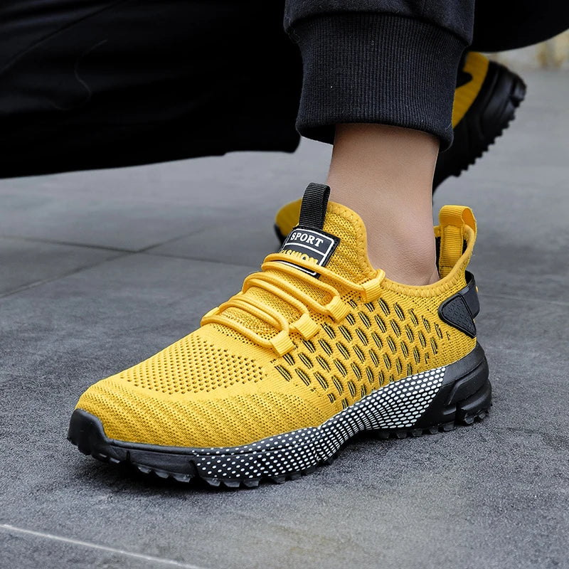 Scarpe Nuove da Ginnastica Uomo Leggere con Piattaforma per Corsa Antiscivolo Traspiranti con Suola Spessa Vendita Calda