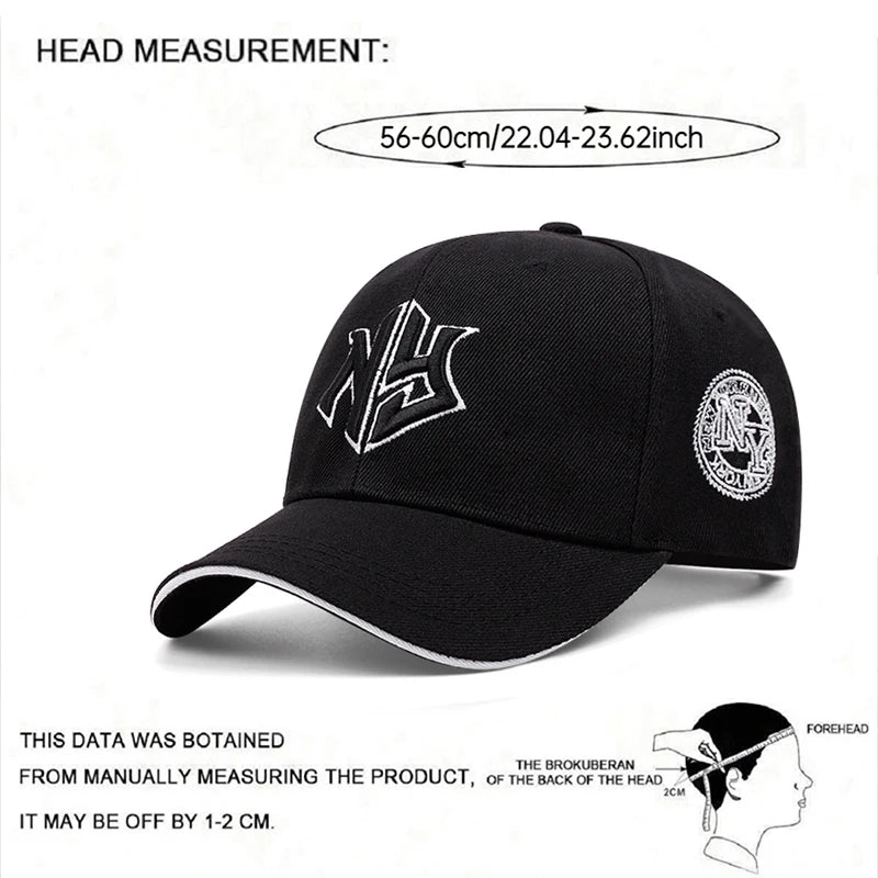 Cappello Da Baseball Alla Moda NY Ricamato Unisex Skateboard Hip Hop Street Parasole Sportivo Tempo Libero All Aperto