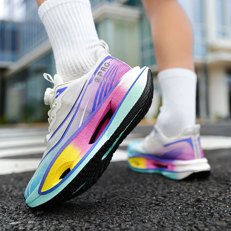 Scarpe Da Corsa Uomo E Donna Leggere Traspiranti Con Piastra In Carbonio Per Maratona Scarpe Da Ginnastica Sportive