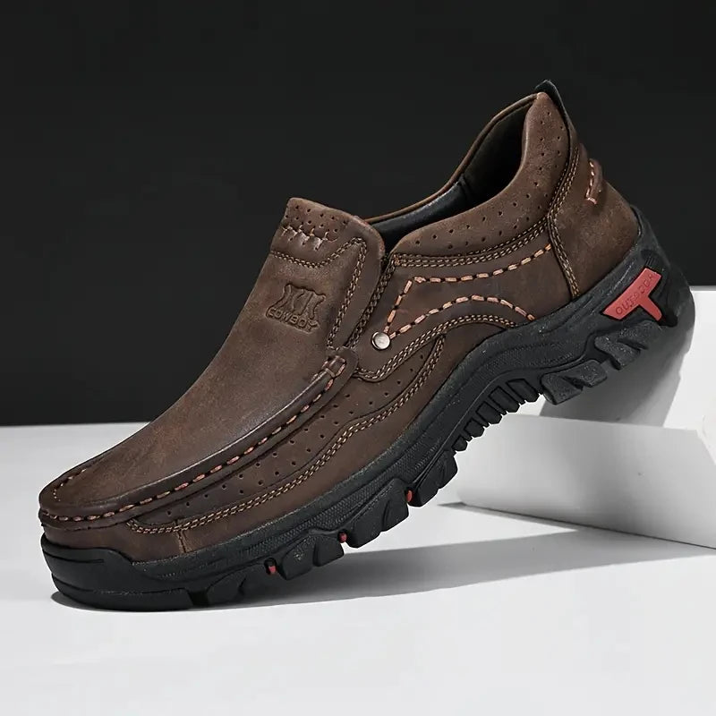 Scarpe Da Uomo In Pelle Fatte A Mano Slip On Mocassini Casual Outdoor Antiscivolo Per Passeggiata