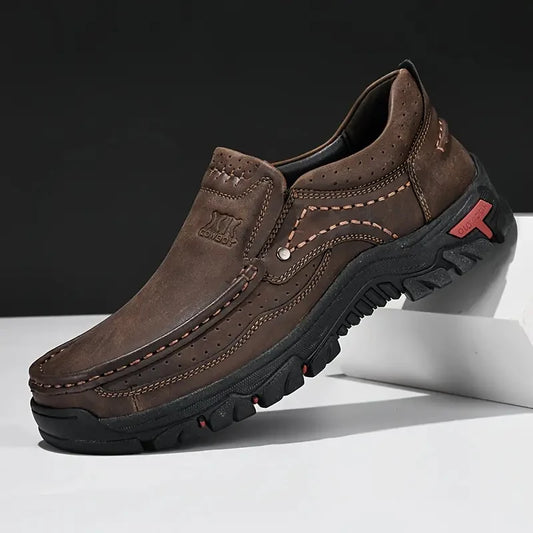 Scarpe Da Uomo In Pelle Fatte A Mano Slip On Mocassini Casual Outdoor Antiscivolo Per Passeggiata