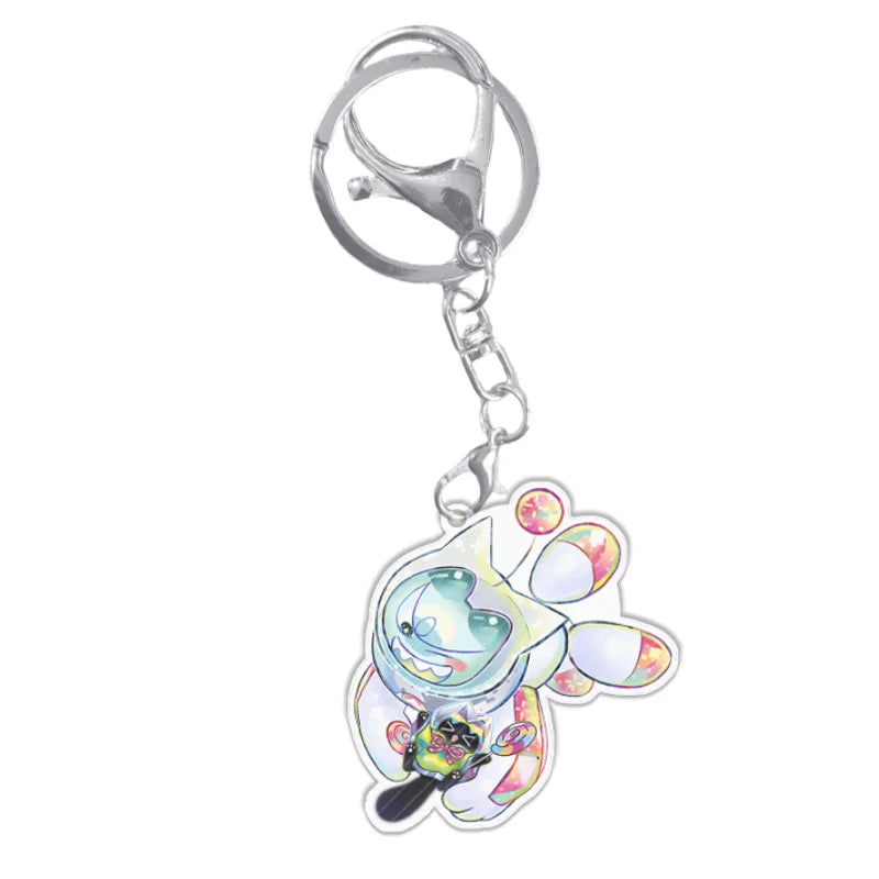 Portachiavi YuGiOh Mago Nero Ragazza Acrilico Ciondolo Zaino Decorazione Giocattolo Anime Regalo