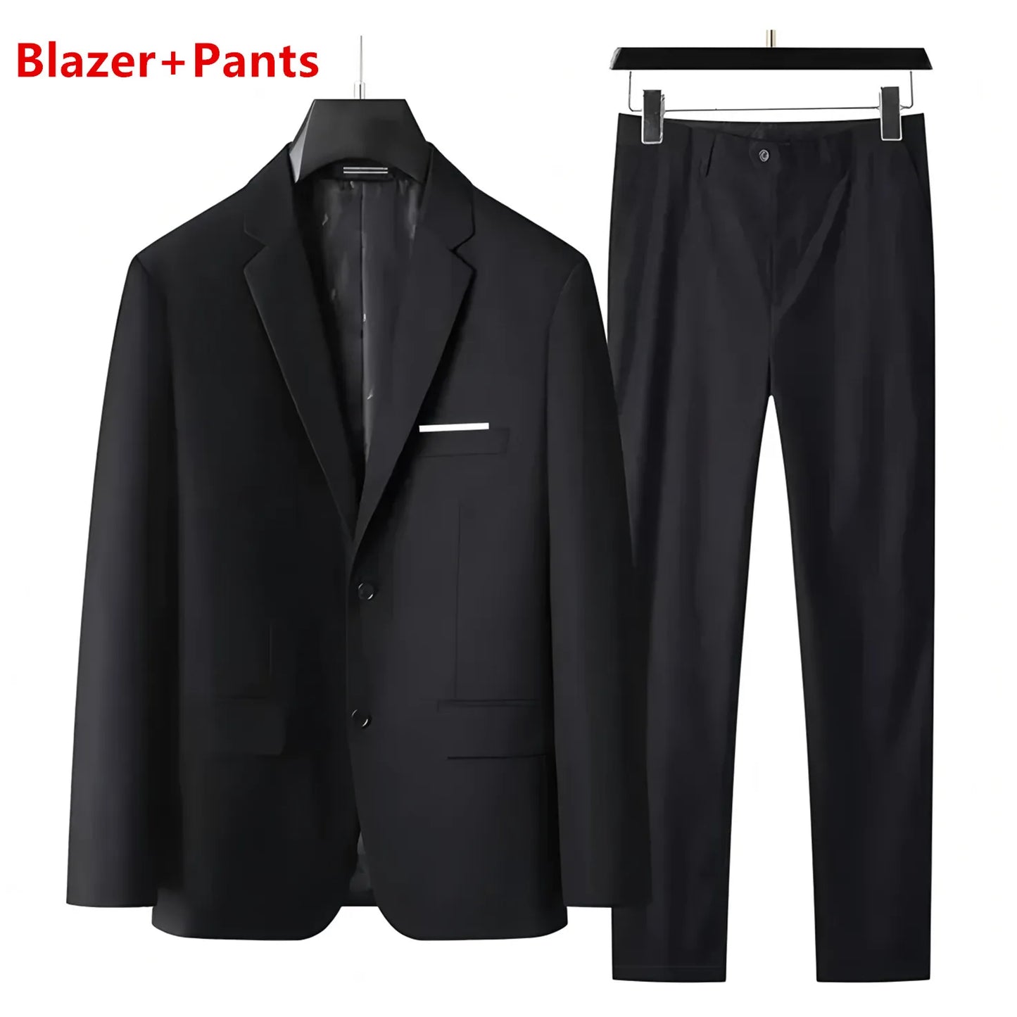 Completo Tre Pezzi Uomo Stile Britannico Elegante Per Matrimoni Cerimonie Banchetti Comfort Sobrietà Presenza