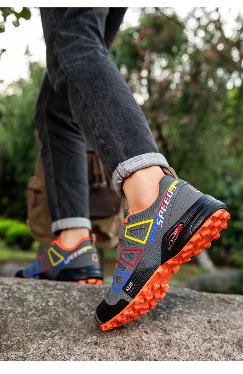 Scarpe Da Ciclismo Da Uomo Impermeabili Traspiranti Esterni Montagna Antiscivolo Resistente Usura Allenamento Trekking