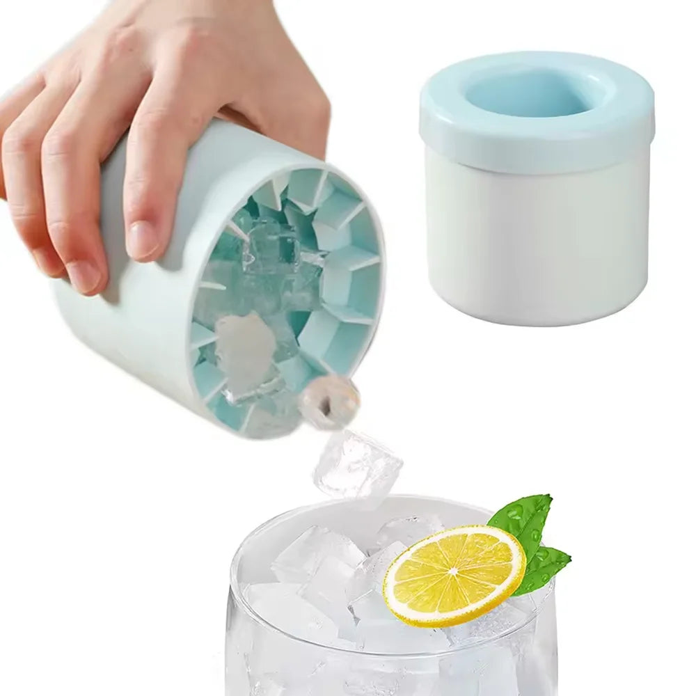 Stampo Per Cubetti Di Ghiaccio In Silicone Per Uso Alimentare Per Whisky E Bar Ecologico Pratico