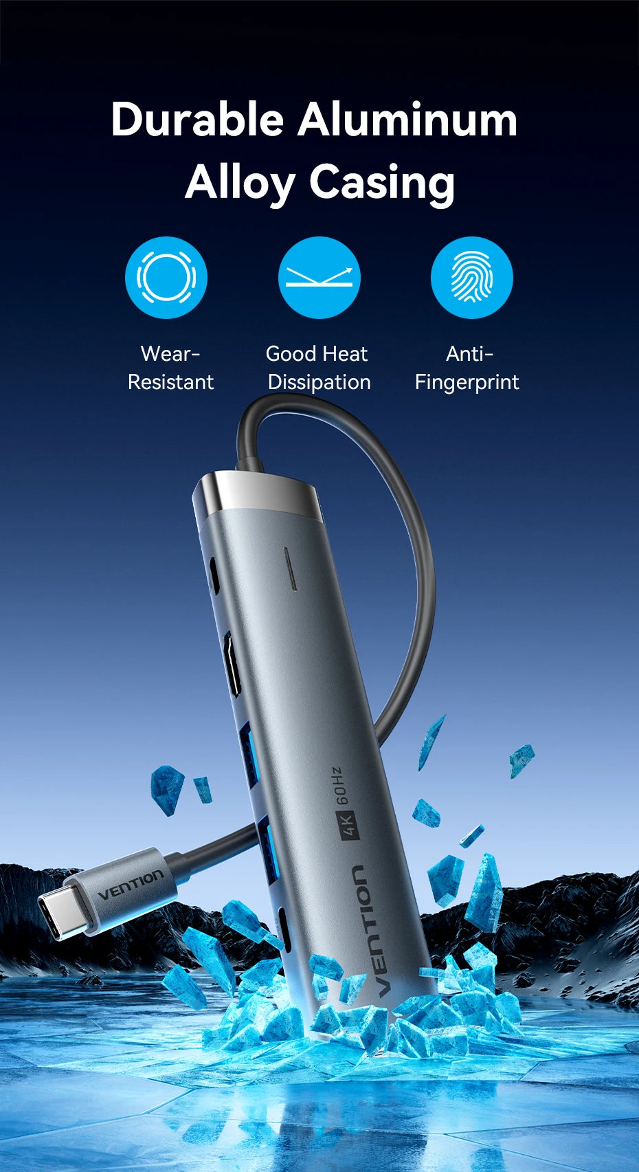 Hub USB C 4K60Hz HDMI RJ45 PD 100W Adattatore Per MacBook iPad Pro Air M2 M1 Samsung USB 3 0