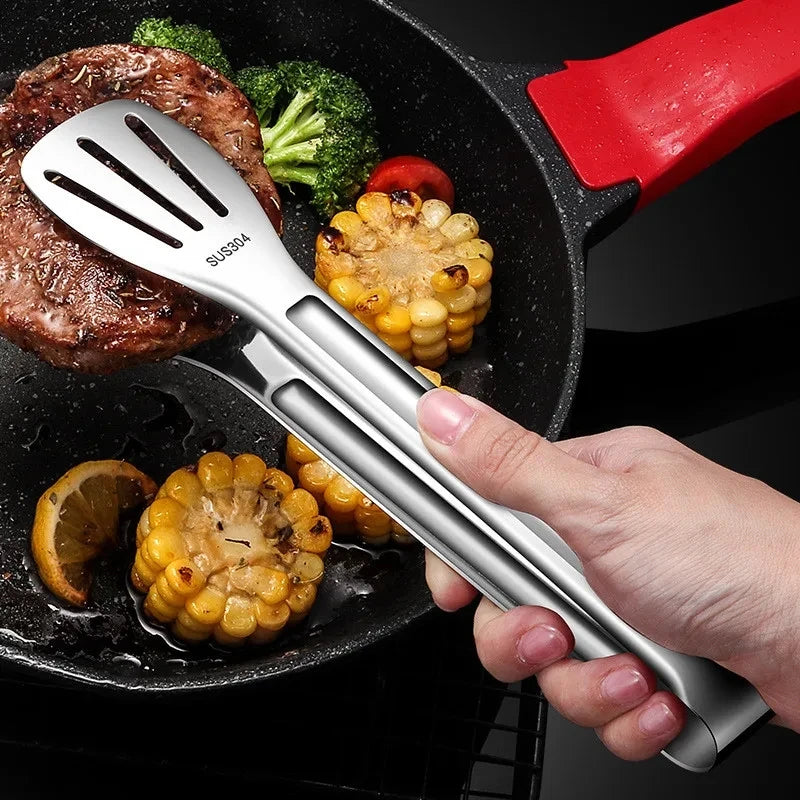 Pinze Per Alimenti In Acciaio Inossidabile Clip Pane Insalata Carne Griglia Barbecue Morsetto Per Buffet Accessori