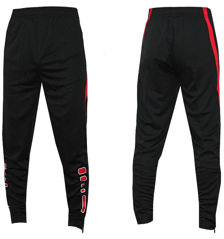 Pantaloni sportivi da corsa da uomo con tasche con cerniera Pantaloni da jogging da calcio Pantaloni sportivi da allenamento Pantaloni da calcio da basket Pantaloni da allenamento da uomo