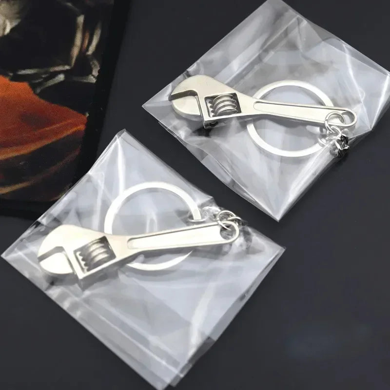 Portachiavi Mini Strumento Apertura Chiave Da Uomo Argento Elegante Regalo Ideale Gioielli S153