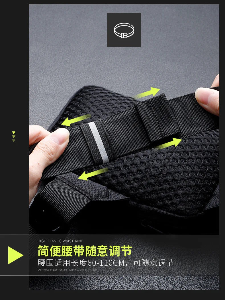 Nuova Borsa Da Petto Unisex Per Tempo Libero Fitness Sport Tracolla Di Grande Capacità