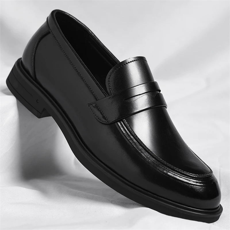 Mocassini Formali In Pelle Da Uomo Stile Italiano Slip On Eleganti Scarpe Da Lavoro E Da Ufficio Confortevoli E Leggere