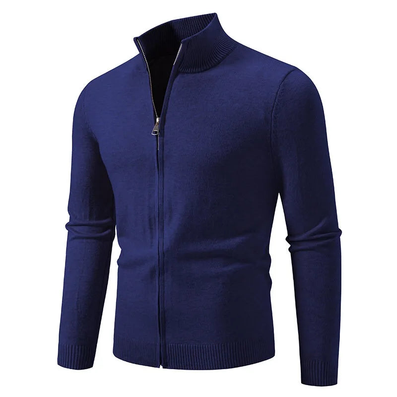 Cardigan Da Uomo Con Cerniera In Poliestere Caldo Animal Game Streetwear Per Look Moderno Autunno Inverno