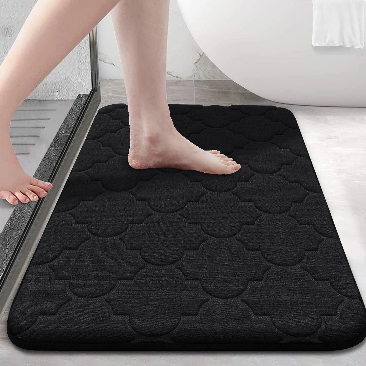 Tappeto Da Bagno Memory Foam Antiscivolo Ultra Morbido Assorbente E Lavabile In Lavatrice
