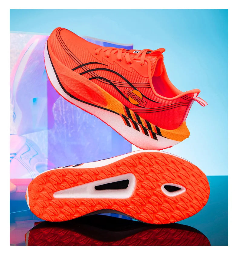 Scarpe Da Corsa Carbon Board Marathon Uomo Donna Traspiranti Leggere Antiscivolo Scarpe Da Ginnastica Atletiche