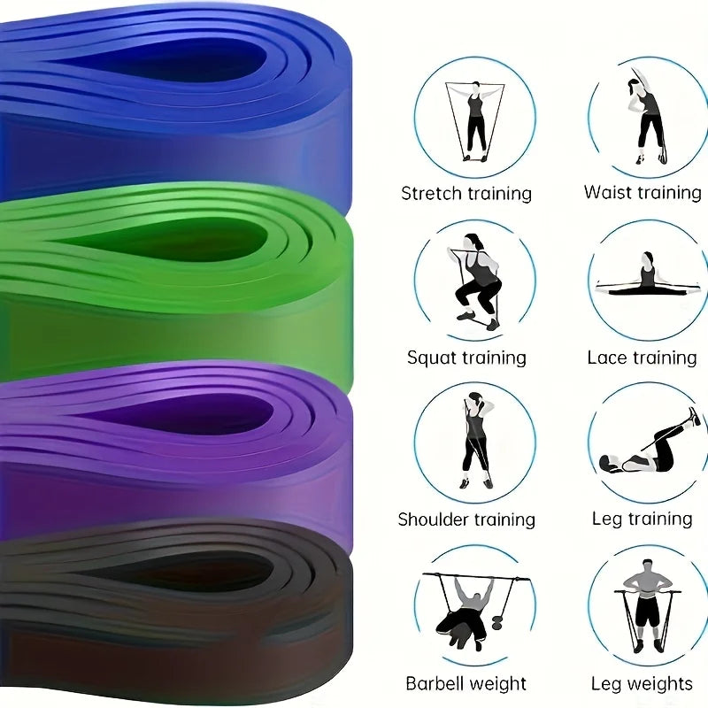 Set Di Fasce Di Resistenza Cinghie Per Tirare Esercizi Per Trazioni Assistive Per Gambe Palestra E Allenamento A Casa
