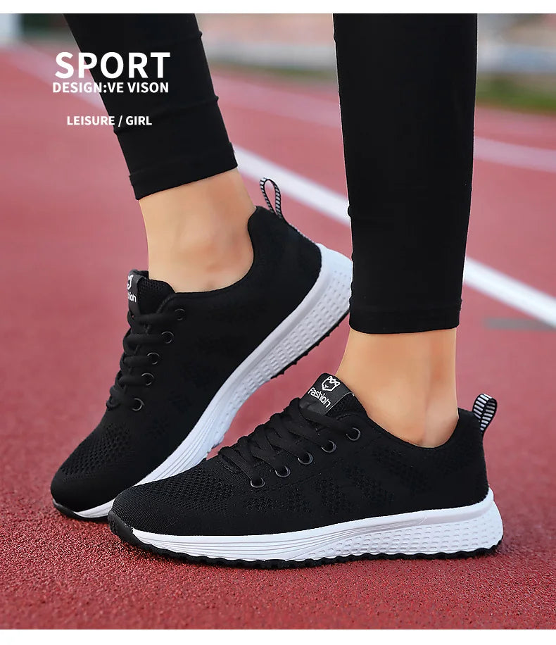 Scarpe sportive da donna Sneakers con plateau alla moda Scarpe basse da donna primavera estate Scarpe da corsa per donna Scarpe casual Mesh Jogging Tennis