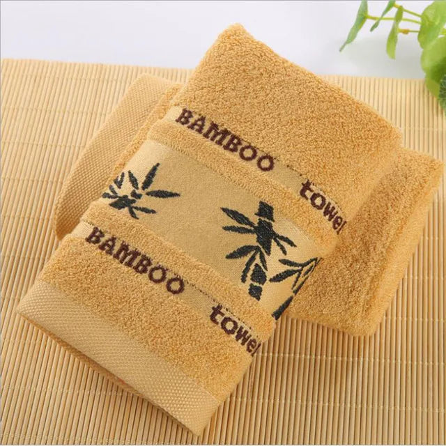 Inyahome Asciugamani Da Bagno A Mano In Fibra Di Bambù Ad Asciugatura Rapida Con Ricamo Jacquard Per Docce E Palestra
