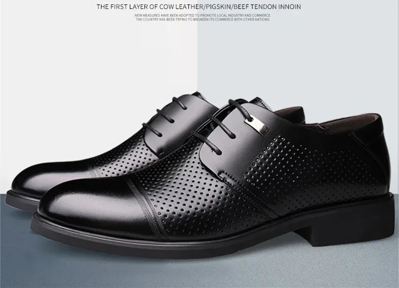 Scarpe Da Uomo Con Aumento Altezza 6 Cm Traspiranti Con Soletta Invisibile Per Uso Quotidiano