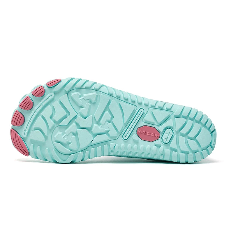HOBIBEAR Scarpe Da Ginnastica Traspiranti Con Fascia Elastica Punta Larga Per Uomo E Donna Spiaggia