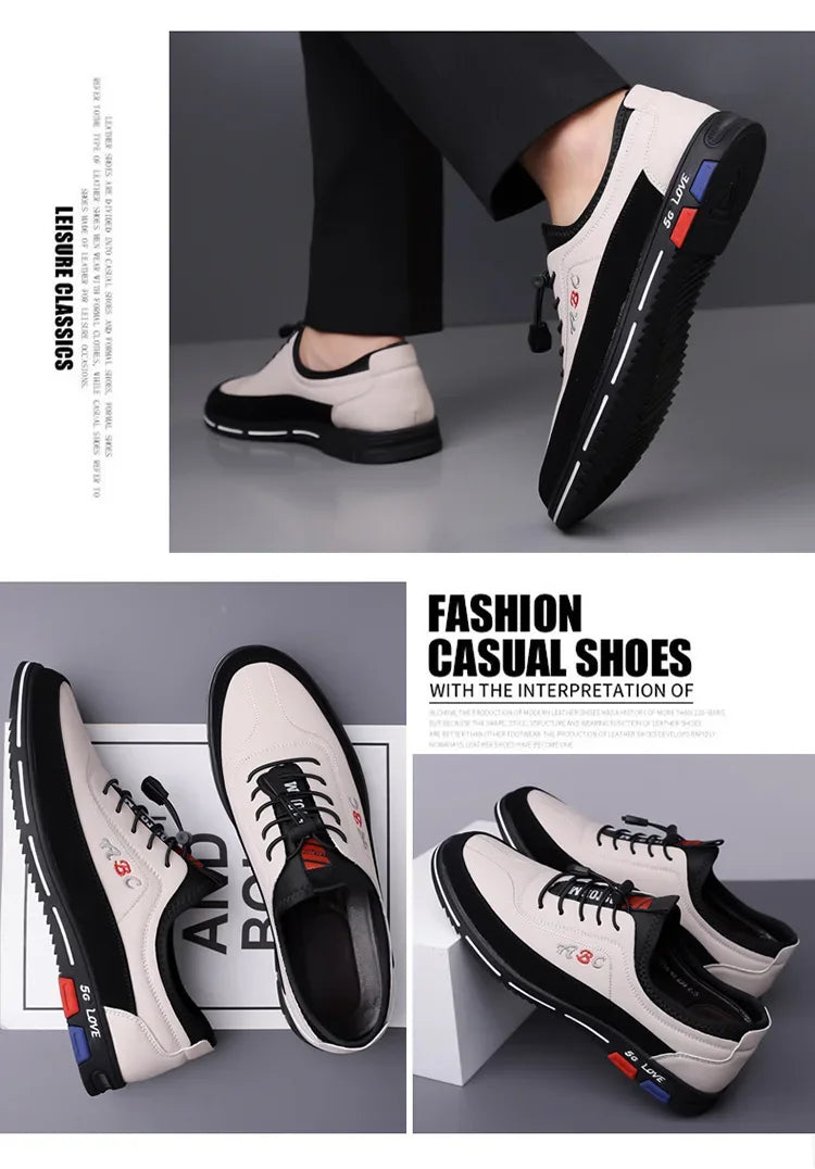 Scarpe Da Uomo Extra Large In Pelle Con Fondo Morbido Primavera Autunno Nuovo Stile 46 47 48 Suola In Gomma Impermeabile