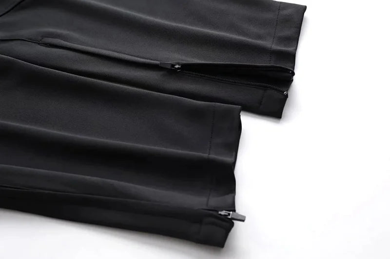 Pantaloni Sportivi Da Uomo Con Tasche Con Cerniera Per Corsa Allenamento Calcio Fitness In Poliestere Modello A102