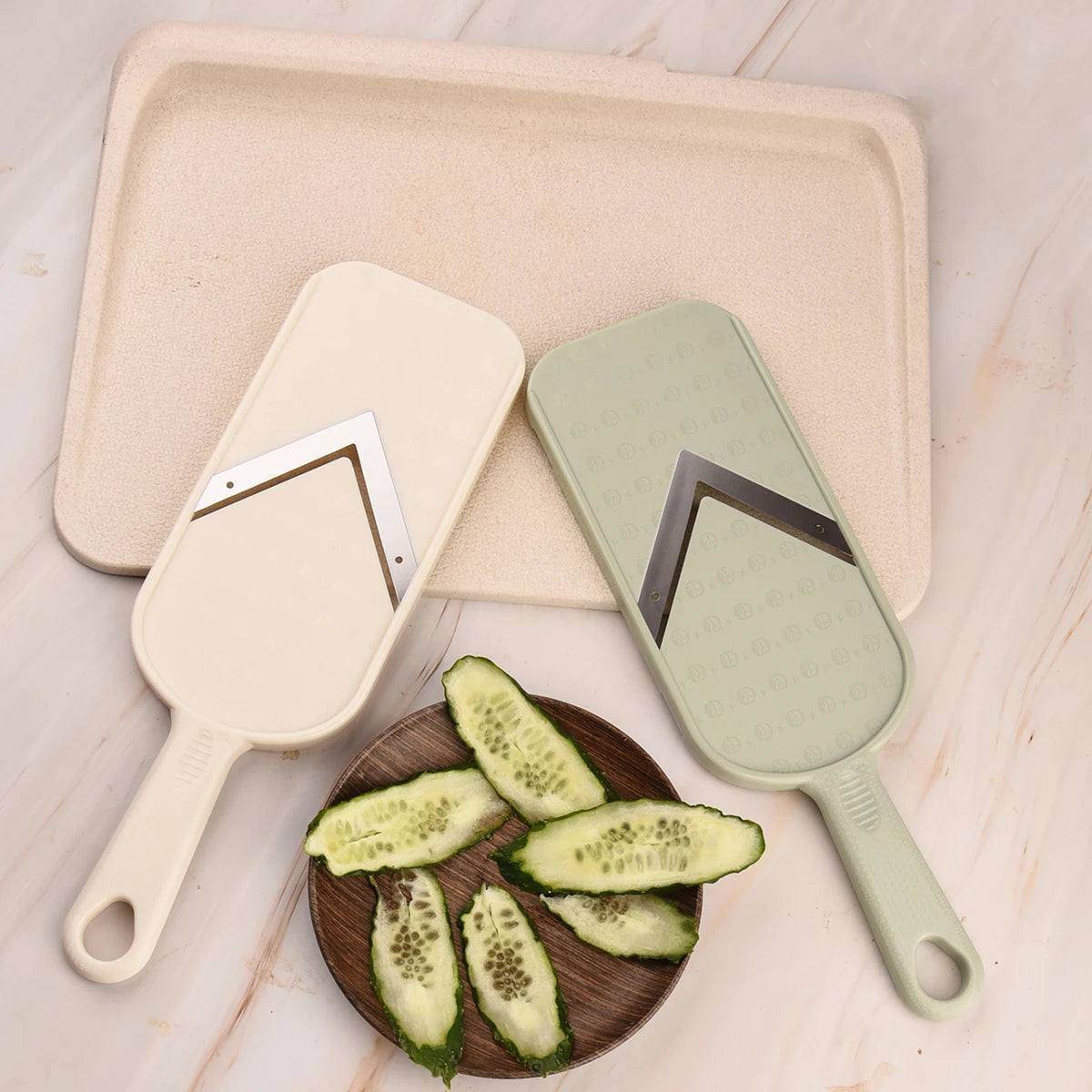 Affettatrice Portatile Vegeta Con Lama A V In Acciaio Inossidabile Impugnatura Ergonomica Per Verdure E Frutta