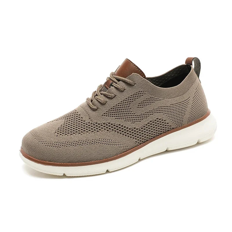 Scarpe Casual Da Uomo Traspiranti Con Cuscino Oxfords Comode Per Abito Formale In Maglia Plus Size