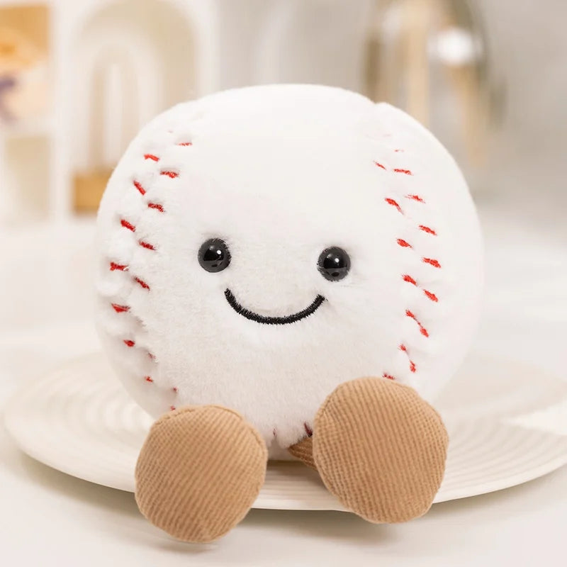 Peluche GDzaccly Sportivi Adorabili Palline Morbide Cuscino Regalo Di Natale Per Ragazzi Basket Calcio Tennis Biliardo