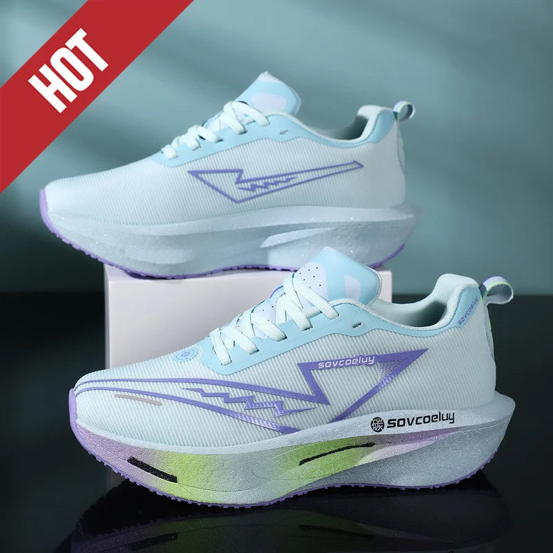 Scarpe Da Corsa Con Piastra In Carbonio Per Maratona Traspiranti Leggere Per Uomo E Donna Comode E Antiscivolo