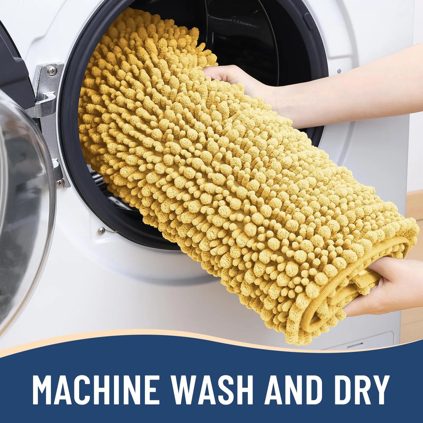 Kitinjoy Tappetino Da Bagno Lusso Assorbente Morbido E Spesso In Peluche Antiscivolo Grande Per Doccia