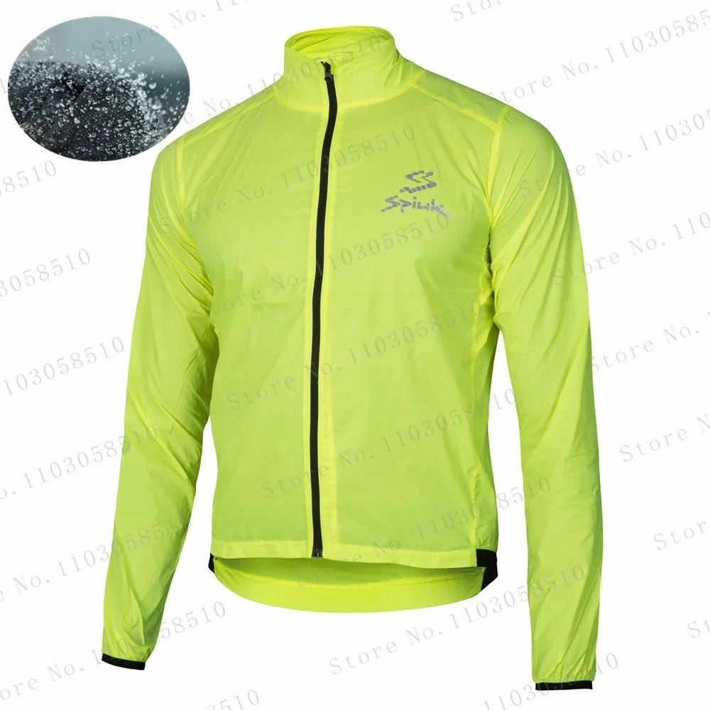 Spiukful Giacca a Vento Impermeabile da Ciclismo Ultraleggera Uomo Antivento Traspirante Asciugatura Rapida per MTB
