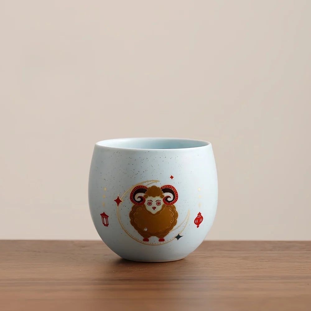 Tazza Ceramica Da 120 Ml Con Motivo Pecora Creativa Per Caffè E Tè Regalo Eid Al Adha Home Office Cucina