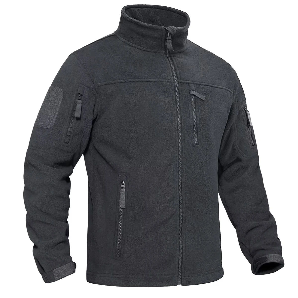 Tacvasen Giacca In Pile Da Uomo Caldo Antivento Con Cerniera Completa Tasche Zip Per Trekking E Lavoro All Esterno