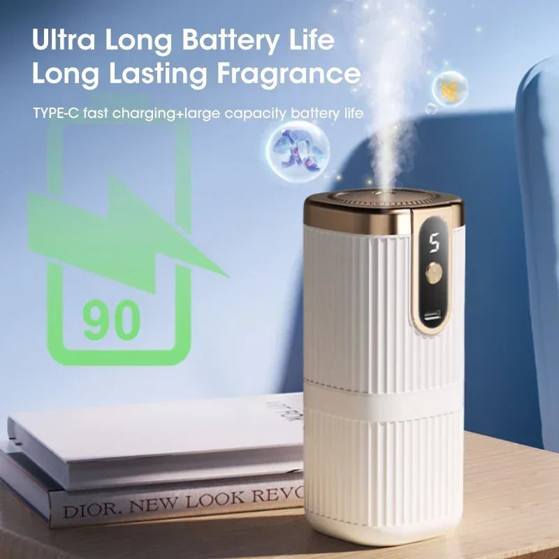 Mini Diffusore Di Oli Essenziali Ricaricabile 5 Marce Per Aromaterapia Umidificatore A Nebbia Grande Per Casa Ufficio