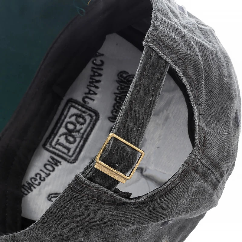 Berretto In Cotone Unisex Rock Shark Protezione Solare Regolabile Stile Cowboy Retrò Alta Qualità