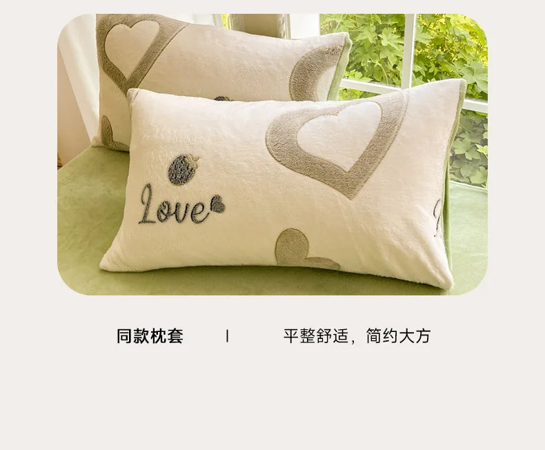 Lenzuolo Stampato Fragole Simpatico Cartone Animato Copripiumino Corto In Peluche Lavabile Antistatica