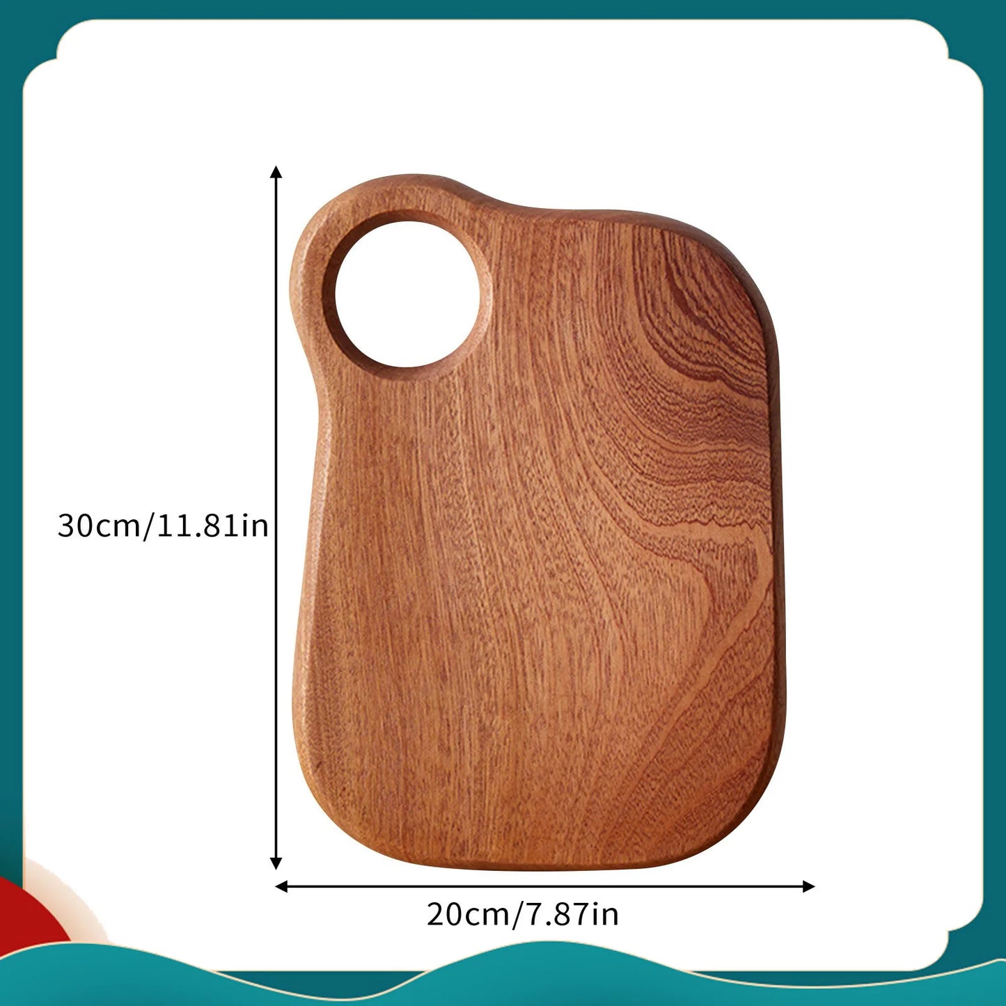 Tagliere In Legno Intagliato Rotondo Per Frutta E Bistecche Piatto Da Pranzo Per Bambini