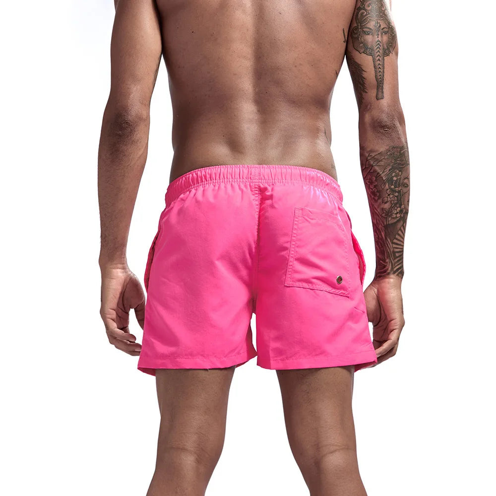 Pantaloncini da Bagno da Uomo da Surf ad Asciugatura Rapida Traspiranti con Coulisse e Tasche per Spiaggia Estiva