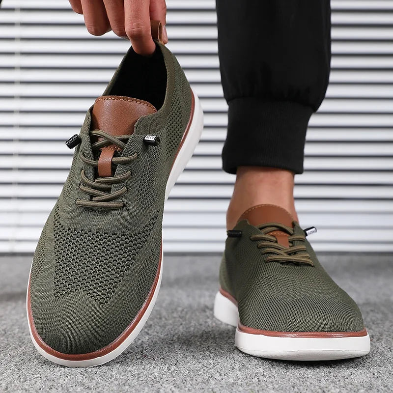 Scarpe Leggere Da Uomo Lavorate A Maglia Comode Per Tutto Il Giorno Con Vestibilità Eccellente Per Trekking Quotidiano