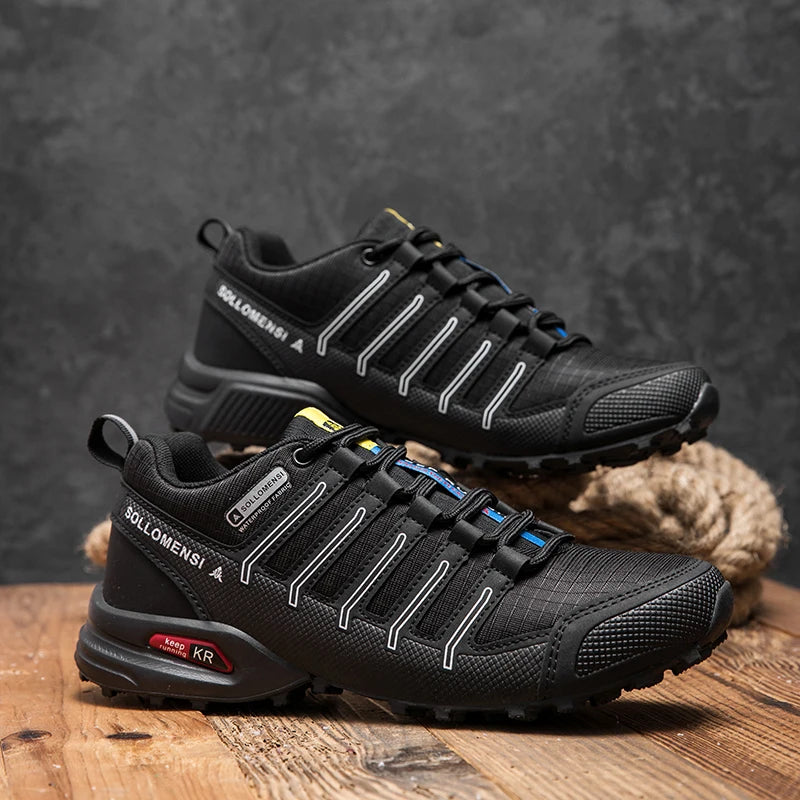 Scarpe Da Trekking Impermeabili Uomo Traspiranti Da Esterni Viaggio Allenamento Tattiche Ciclismo Senza Serratura